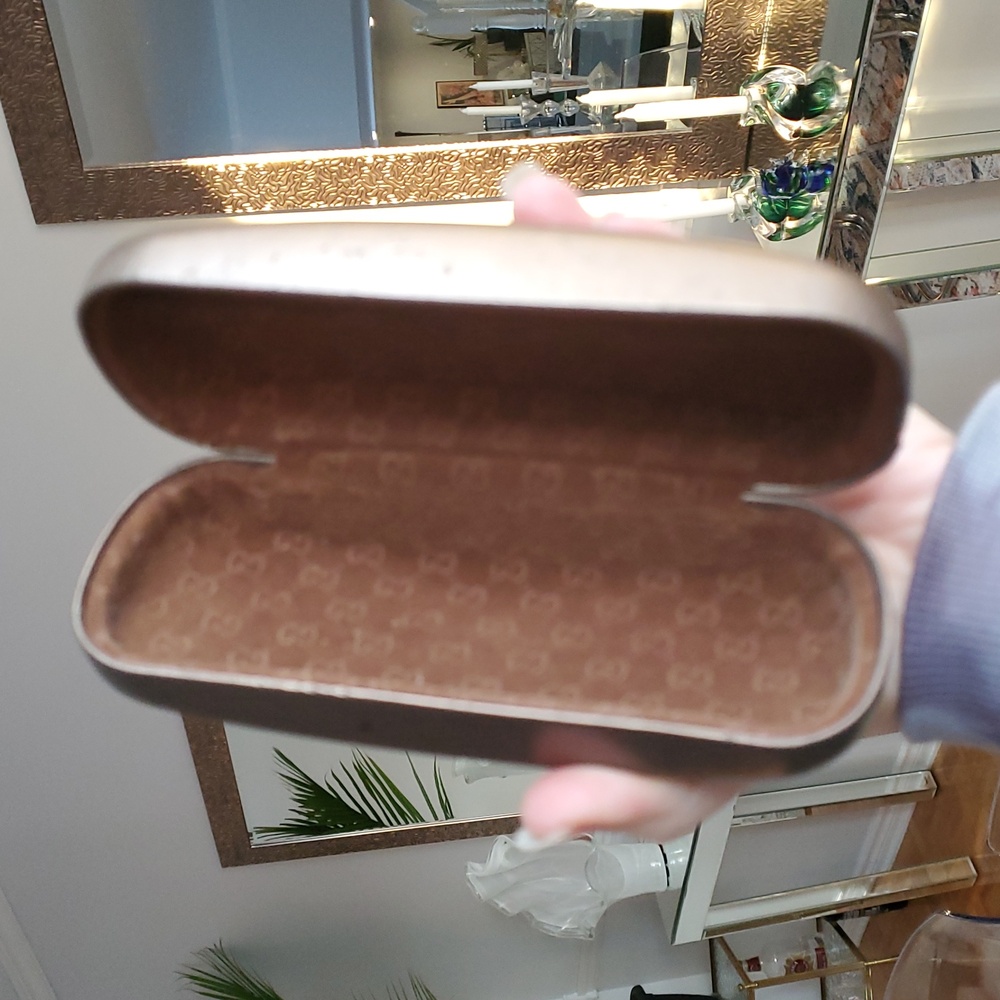 Gucci Brown Bronze Eyeglass Sunglasses Case - Picture 3 of 9